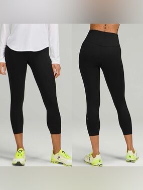 LULULEMON Base Pace High Rise Crop Legging 23” in Black size 14